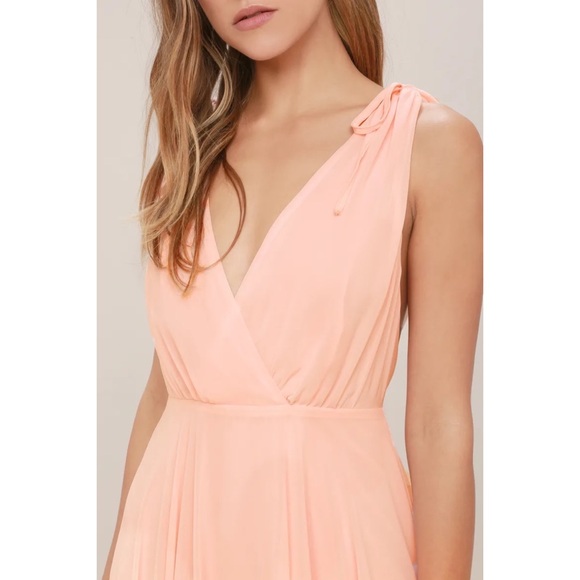 Lulus Dance the Night Away Blush Pink Backless Maxi Dress - Picture 7 of 8